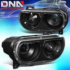 For 2008-2014 Dodge Challenger Factory Style Projector HID Headlight Lamps Black picture