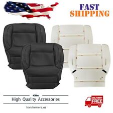 For 2014-2019 GMC Sierra Front Bottom Leather Seat Cover / Foam Cushion Black US picture