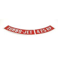 1967 1968 1969 Camaro 425 HP Turbo-Jet Air Cleaner Decal GM# 3902416 picture