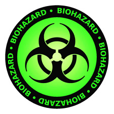 Biohazard Radioactive Waste Symbol Corona Sticker Laptop Skin Bumper Decal #S24 picture