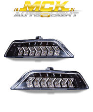Fit 15-17 FORD MUSTANG LED SEQ. TURN SIGNAL/PARKING LIGHTS w SWITCHBACK (BLK/C) picture