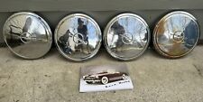BUICK OPEL Dog Dish Wheel Covers Hubcaps Center Caps Antique VTG Chrome NASH picture