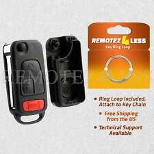 3 Buttons Remote Flip Key Fob Case Replacement For Chrysler Crossfire 2004-2008 picture