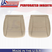 2006 2007 For Toyota Highlander Driver Passenger Bottom Perf Leather Covers Tan picture