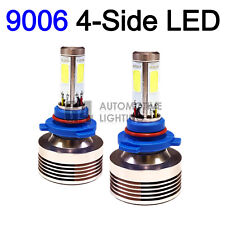 2x 4-Side HB4 9006 LED Headlight Kit Bulbs 80W Super Bright 6000K Crystal White picture