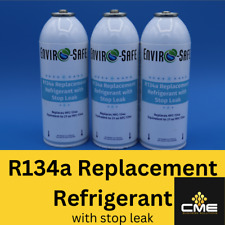 Envirosafe Auto AC R134a Replacement Refrigerant w Stop Leak 3 cans picture