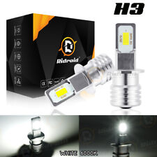 2pcs H3 LED Headlight 100W 10000LM FOG Light Bulbs 6000K White Driving DRL Lamp picture