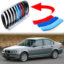 Fits BMW 3 Series E46 1997-2001 Kidney Grille Grill M Color Cover Stripe Clip  picture