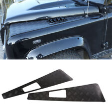 Aluminum Hood Wing Top Protectors Pair For Land Rover Defender 90 110 2004-18 picture