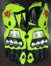 Valentino Rossi VR46 2021 Motorcycle MotoGP Motorbike Racing Leather Gloves picture