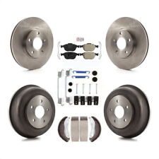 Front Rear Brake Rotor Integrally Molded Pad & Drum Kit For Ford Transit Connect picture