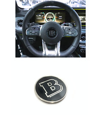 Black Brabus Style Steering Wheel Emblem Badge For Mercedes G W463A 2018-Present picture