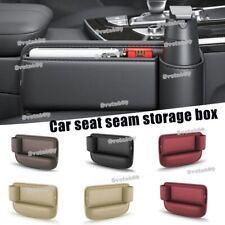 NEW Car Left Right Side Seat Gap Filler Phone Holder Storage Box Organizer Bag picture