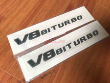 3D V8 Biturbo AMG Lettering Black Emblem Logo E63 CL63 CLS63 G63 ML63 S63 picture