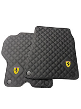 Leather Floor Mats For Ferrari Limited Edition Emblem Tailored Carpets AutoWin picture