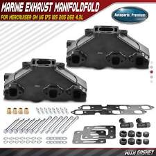 2x Marine Exhaust Manifold with Gasket for MerCruiser GM V6 175 185 205 262 4.3L picture