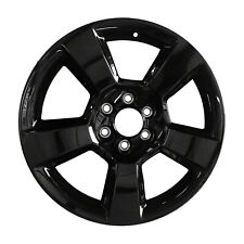 20x9 5 Spoke Refurbished Aluminum Wheel Painted Black 560-05754 picture
