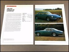 Ferrari 500 Superfast Car Review Print Article with Specs 1964 1965 1966 P172 picture