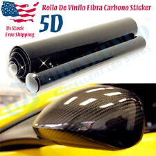 5D Rollo De Vinilo Fibra Carbono Para Exterior Calificado Automotor Coches Vinil picture