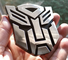 2pack Transformers 3D Chrome Autobot ABS Sticker Badges Decal Emblems Car Trucks picture