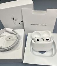 Αpplе Αirpоds 3rd Generation Wireless Bluetooth Headsets White Charging Box US picture