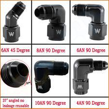 1PC 4AN/6AN/8AN/10AN 90 Degree Swivel Hose Fitting Female to Male Flare Adapter picture