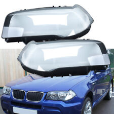 Left&Right Clear Headlight Lens Headlamp Cover Shell For BMW X3 E83 2004-2010 picture