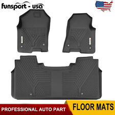 3D TPE Floor Mats for 2019-2024 Dodge Ram 1500 Crew Cab All Weather 3pcs Liners picture