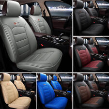 US Car SUV Standard 5-Seat PU Leather Seat Covers Cushion Front+Rear Universal picture