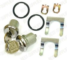 NEW Lockcraft Silver Door Lock Cylinder PAIR / FOR LISTED CHEVROLET TRUCK & SUV picture