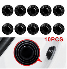 10x Car Door Anti-Shock Silicone Pad Shock-Absorbing Gasket Black Auto Accessory picture