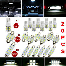 20pcs Car Interior White combo LED Map Dome Door Trunk License Plate Light bulbs picture