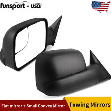 Left+Right for 94-01 Dodge Ram 1500/ 94-02 2500 3500 Flip Up Manual Tow Mirrors picture