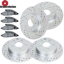 Front Rear Brake Rotors and Ceramic Brake Pads for 2013-17 Nissan Altima Brakes picture