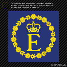 Queen Elizabeth II Personal Insignia Flag Sticker Die Cut Vinyl coat of arms picture