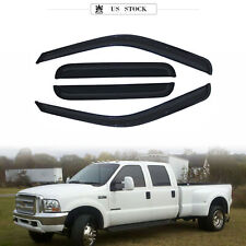 Wind Deflector Window Visor Fit 99-16 Ford F 250 350 450 550 Super Duty Crew Cab picture