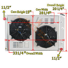716 3 Row Radiator+Shroud+Fans For 73-87 CHEVY C/K 10 20 30 GMC Suburban Pickup picture