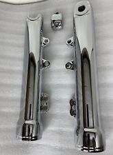 HARLEY 2014 -17 DYNA LOW RIDER SLIDERS DUAL DISC  CHROME FORK LEGS (EXCHANGE) picture