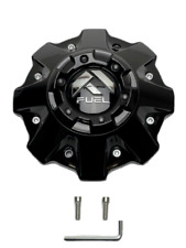 NEW Fuel Off-Road Gloss Black Wheel Center Cap 5/6 lug W/Screws 1001-63GB picture