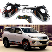 LED DRL Daytime Running Light Lamp W/ Turn Signals For Toyota Fortuner 2015-2020 picture