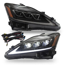 AMBER FULL LED Headlights for 06-13 IS250/350 Sedan 10-15 C/ C F Conv 08-14 IS F picture