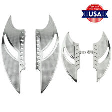 Chrome Male Mount Foot Peg Driver Stretched Floorboards Fit For Touring Softail picture