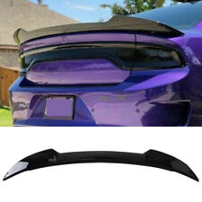 For 2011-2022 Dodge Charger SRT Rear Spoiler Wing Lip Hellcat Style Gloss Black picture