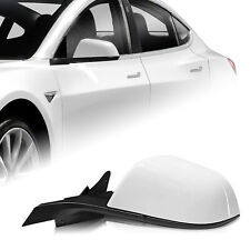 Left Side Driver Side Mirror For Tesla Model 3 2017-2023 Powder Folding White picture