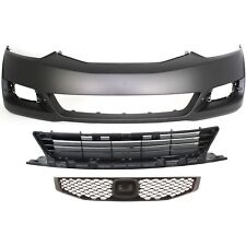 Front Center Bumper Grille Kit For 2009-2011 Honda Civic Textured Black Coupe picture
