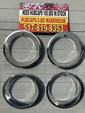 NOS 15x7 1970,s Wheel Trim Rings Set 4 15” Vintage Fit Chevy Ford Dodge Plymouth picture