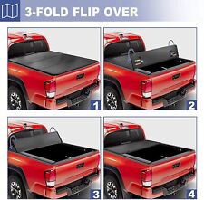 4.5FT/4.6FT Hard Tri-Fold for 2022 2023 Ford Maverick Tonneau Cover Truck Bed picture