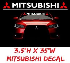 Mitsubishi Windshield Decal Car turbo Sticker Banner Evolution Lancer Sport  313 picture