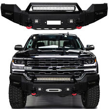 Vijay For 2016-2018 Chevy Silverado 1500 Front Bumper w/Winch Plate + LED lights picture