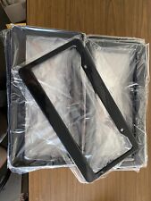 LOT OF 50 BLANK BLACK PLASTIC 50 pieces License Plate Frame 1